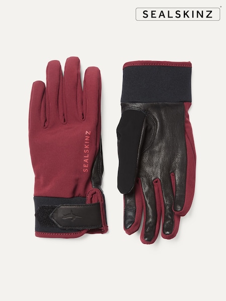 Roșu - SEALSKINZ Womens Kelling Waterproof All Weather Insulated Negru Mănuși (199662) | 229 LEI