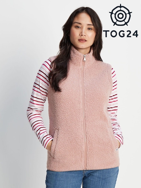 Розовый - Tog 24 Carlan Teddy Fleece Gilet (1J9383) | €14