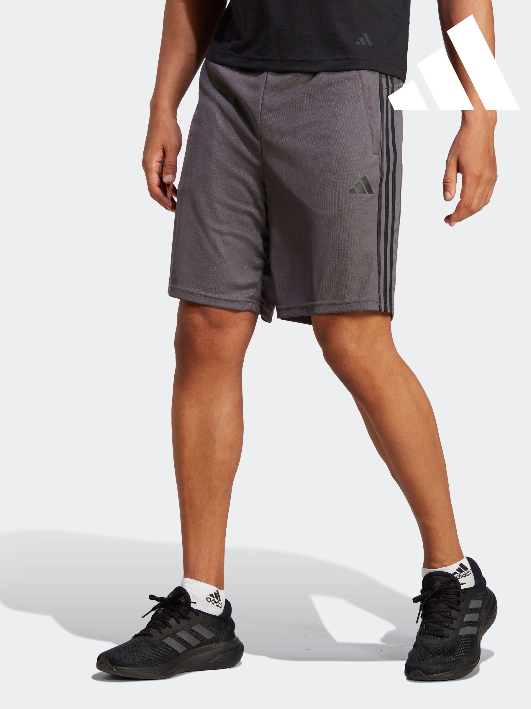 3 stripe shorts grey hot sale