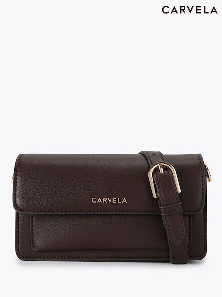rjava - Mini torba za čez ramo Carvela Fernanda