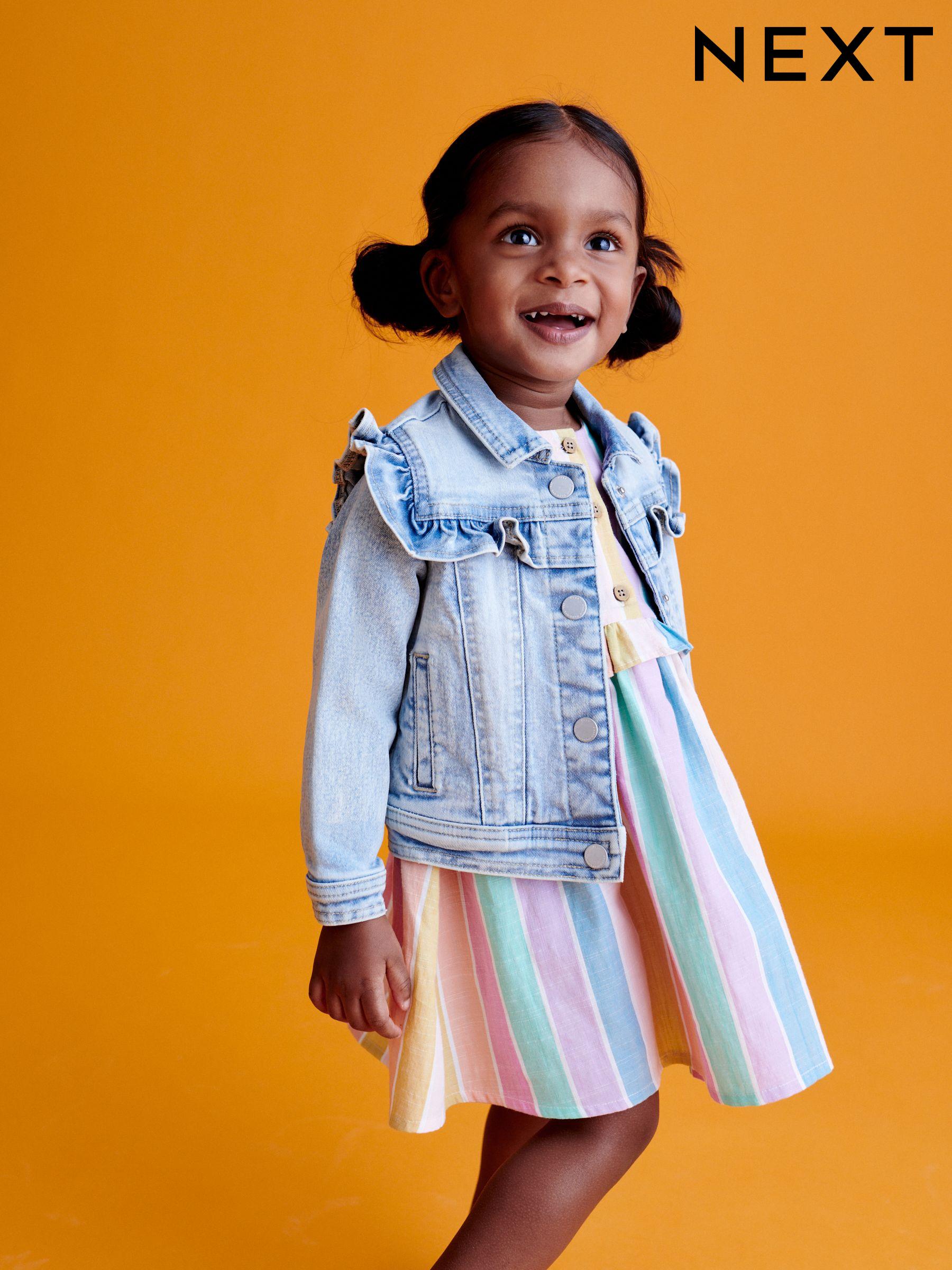 Yellow denim jacket for girls hotsell