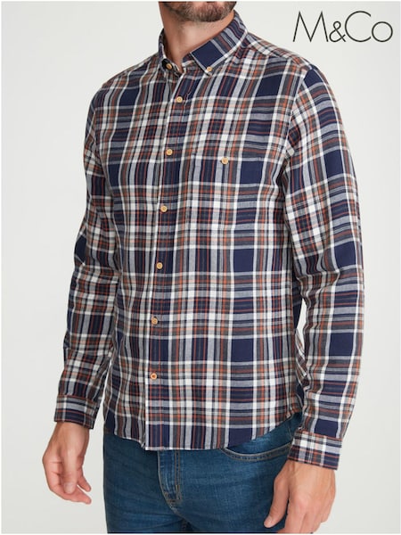 M&Co Natural Check Shirt (2006Z4) | €7.50