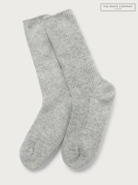 Grau - The White Company Schlafsocken aus Kaschmir