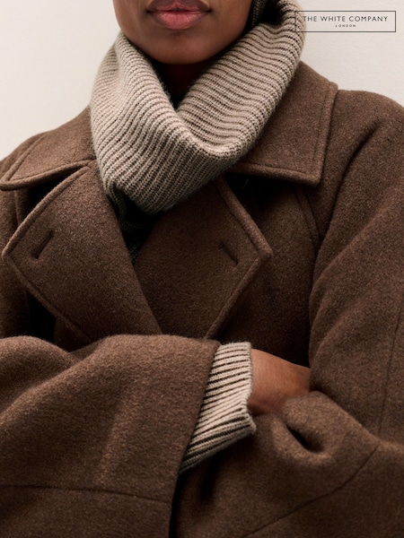 Grey - The White Company Ribbed Snood With Cashmere