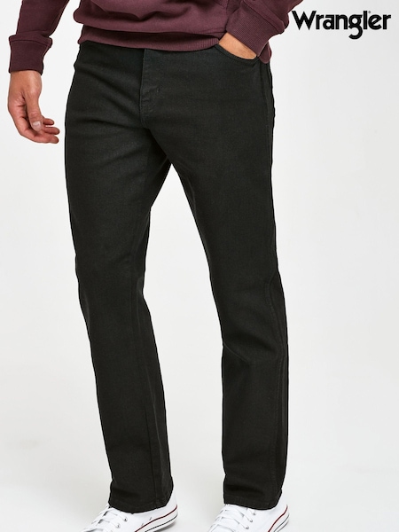Wrangler Black Straight Fit Texas Authentic Jeans (201318) | LEI 448 - LEI 559