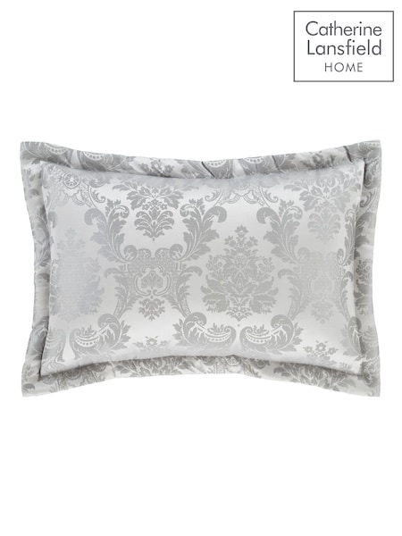 Catherine Lansfield Silver Damask Jacquard Quilted Pillowsham Pair (201816) | €29