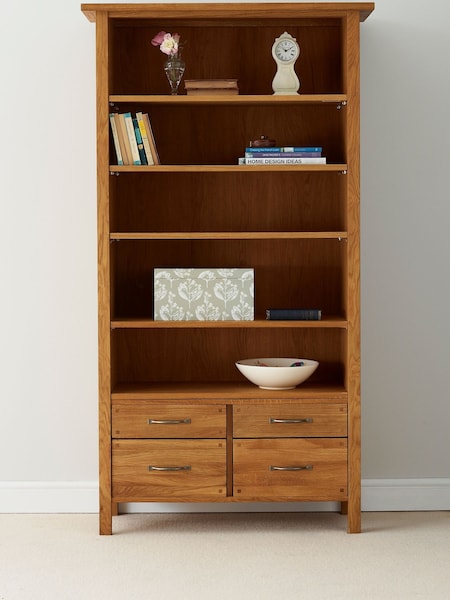 Laura Ashley Oak Milton 4 Drawer Single Bookcase (201837) | €1,380