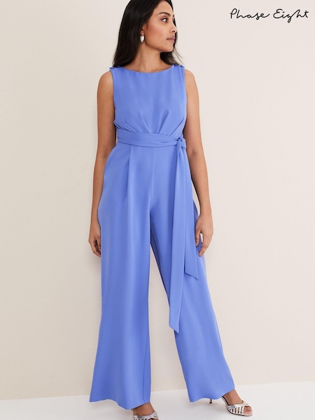 Phase Eight Petite Blue Elaina Open Back Jumpsuit (201905) | €72