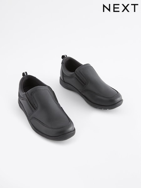 Black Narrow Fit (E) School Leather Loafers (202281) | 70 zł - 98 zł