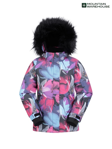 Multi - Jachetă de zăpadă rezistentă la apă pentru copii Mountain Warehouse Glacial Printed (202444) | 477 LEI