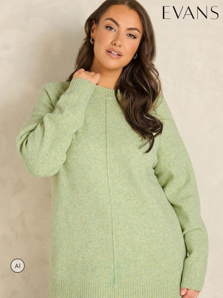 Green - Evans Front Seam Jumper