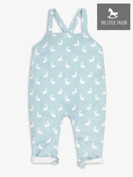 Azul - The Little Tailor Baby 100% Cotton Jersey Bunny Print Dungarees (202892) | 28 €