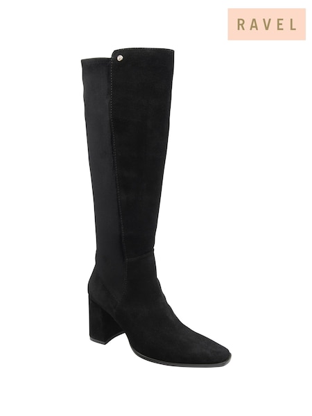 Black - Ravel Knee High Stretch Boots