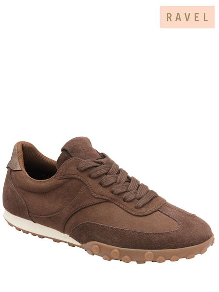 Brown - Ravel Lace Up Trainers