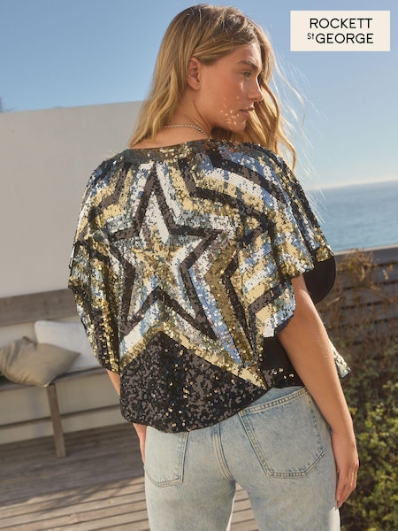 Rockett St George Premium Sequin Festival Kimono (203563) | ‏364 د.إ.‏