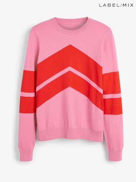 Mix/Madeleine Thompson Chevron Crew Jumper (203812) | €33