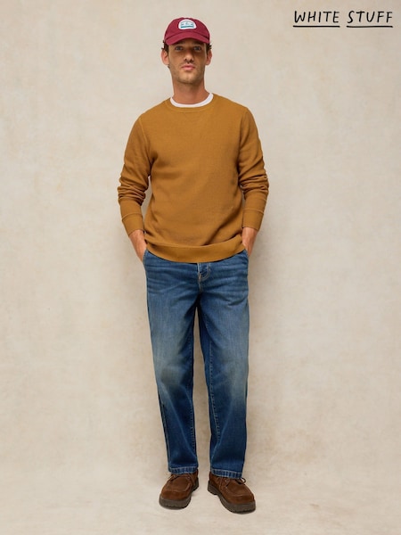 Brown - Regular White Stuff Attadale Crew Neck Jumper