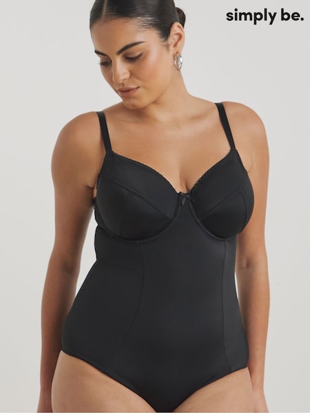 Black - Simply Be Magisculpt Light Control Tummy Control Body