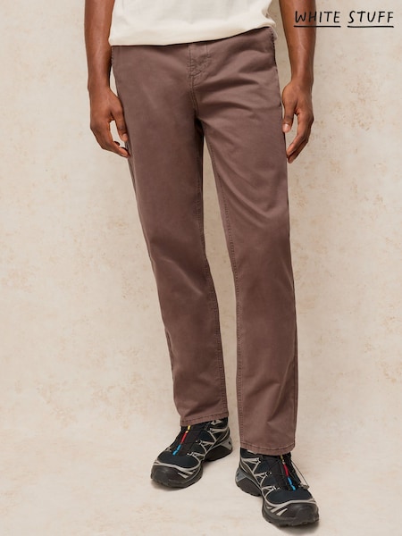 Brun - Regular White Stuff Sutton Slim Chino Trousers