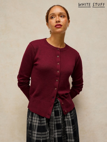 Plum - White Stuff Lois Cardigan