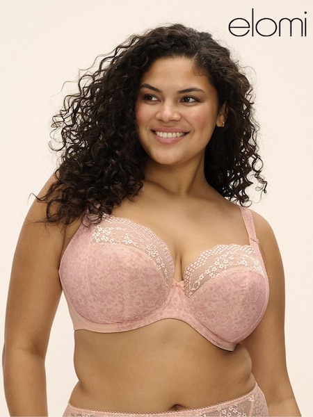 Pink - Elomi Lucie Wired Plunge Bra