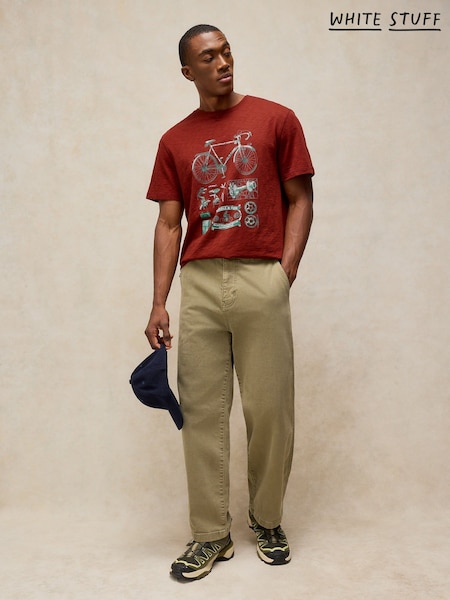 Rojo - Regular White Stuff Abersoch Graphic T-shirt