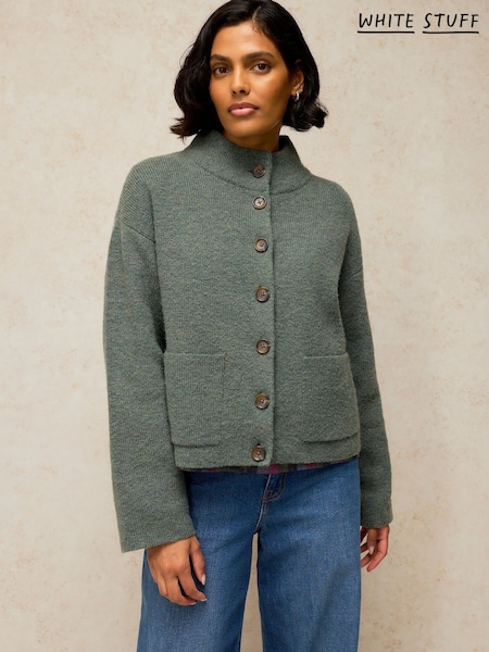 Green - White Stuff Margot Cardigan