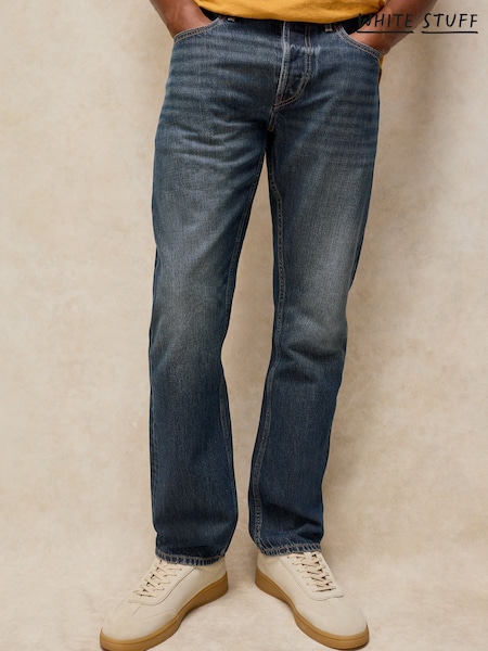 Blau - Regular White Stuff Eastwood Straight Jeans