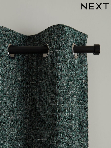 Green Next Multi Chenille Eyelet Lined Curtains (205340) | €44 - €117
