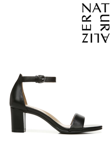 Черный - Naturalizer Vera Heeled Leather Sandals (205406) | €159