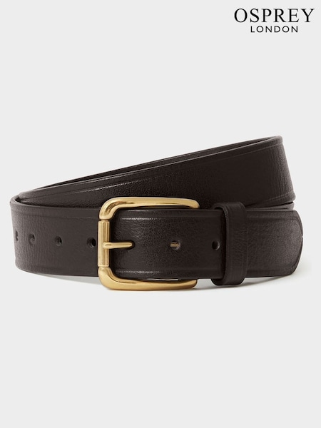Marrón - Regular Osprey London The Highlander Leather Belt