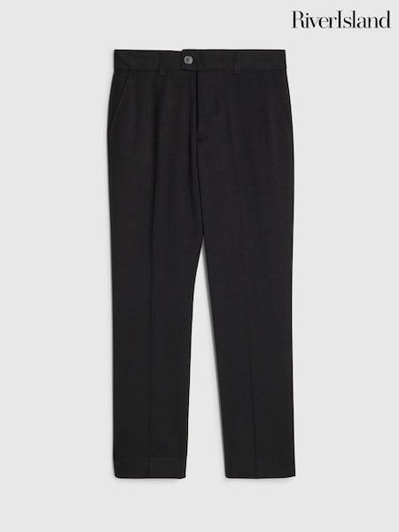 Black - River Island Tailored Suit Trousers