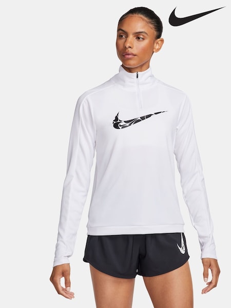 Nike White Swoosh Dri-FIT Half Zip Mid Layer (205890) | €23