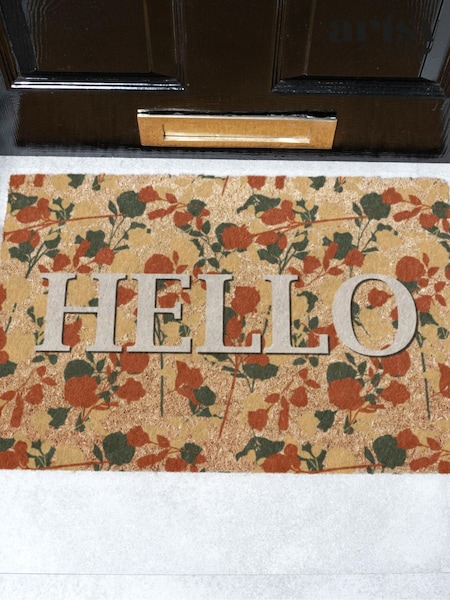 Artsy Mats Hello Floral Doormat
