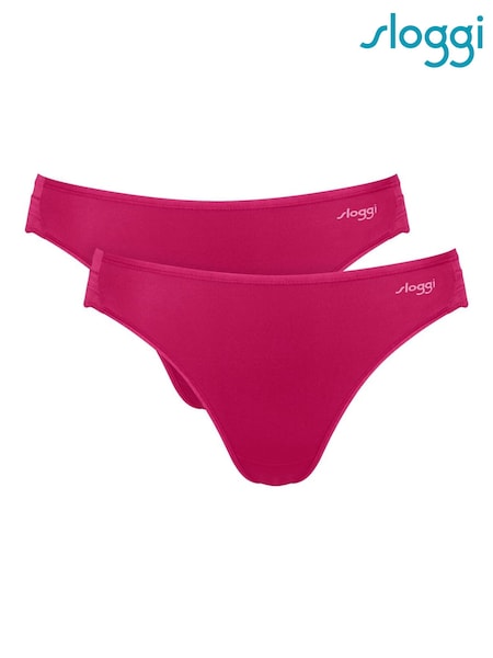 Pink - Sloggi Go Blush Knickers 2 Pack