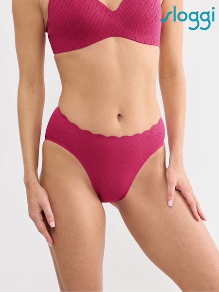 Pink - Sloggi Zero Feel Bliss High Leg Knickers