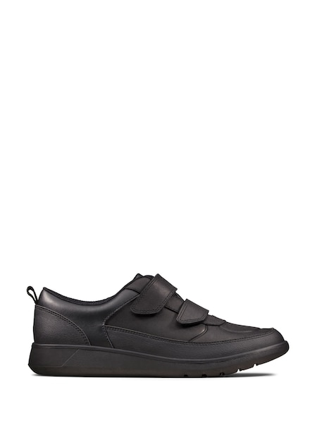 Clarks Black Leather Scape Flare Shoes (206582) | €33 - €36