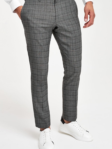 Серый - Зауженные - Check Smart Trousers (206955) | €6