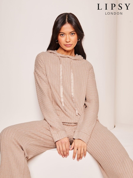 Lipsy Camel Super Soft Lounge Hoodie (207072) | AED88