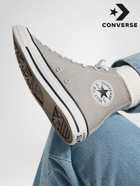 Converse Grey Chuck Taylor Classic High Top Trainers (207077) | AED189