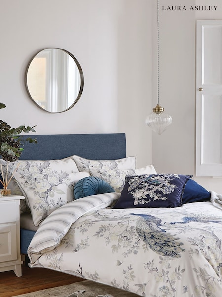 Laura Ashley Midnight Blue Belvedere 100% Cotton Sateen Duvet Cover and Pillowcase Set (208467) | €80 - €146