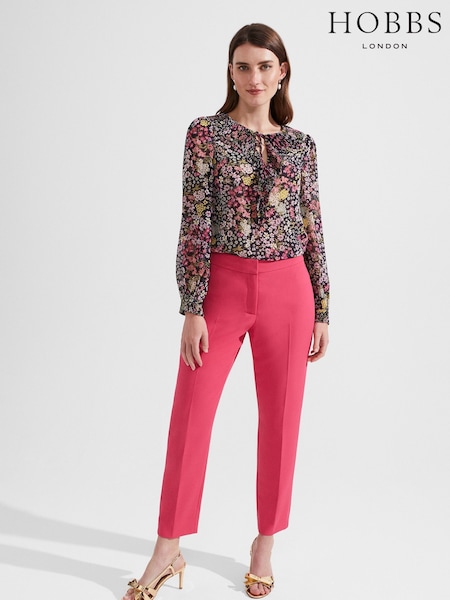 Hobbs Slim Pink Kaia Trousers (208475) | €35