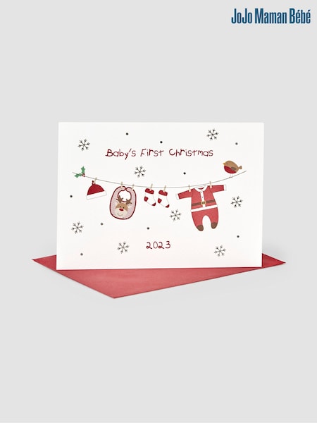 JoJo Maman Bébé My First Christmas 2023 Card (208760) | €5