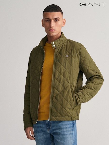 GANT Green Quilted Windcheater Jacket (208833) | AED553