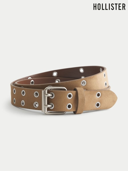 Brown - Hollister Suede Belt