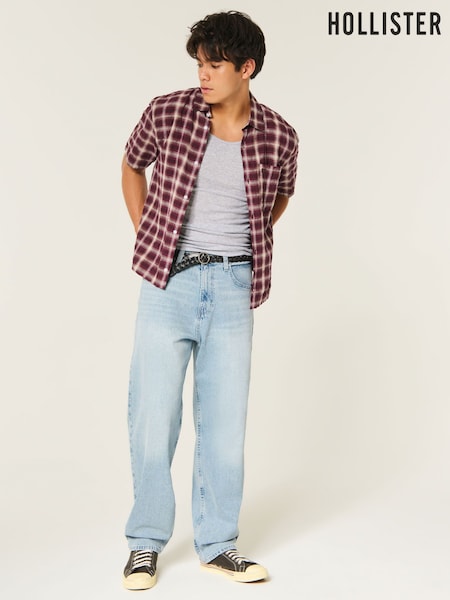 Μπλε - Regular Hollister Vintage Baggy Jeans