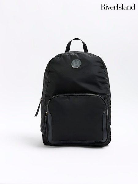 River Island Black Girls Nylon Quilt Backpack (209188) | €27