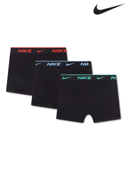 Rot - Nike Baumwoll-Slips mit farbigem Bund im 3 er-Pack