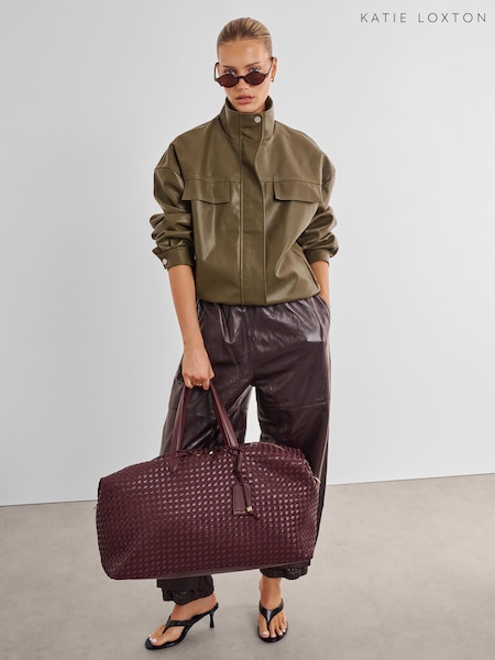 Красный - Katie Loxton Soho Hand Woven Weekend Bag
