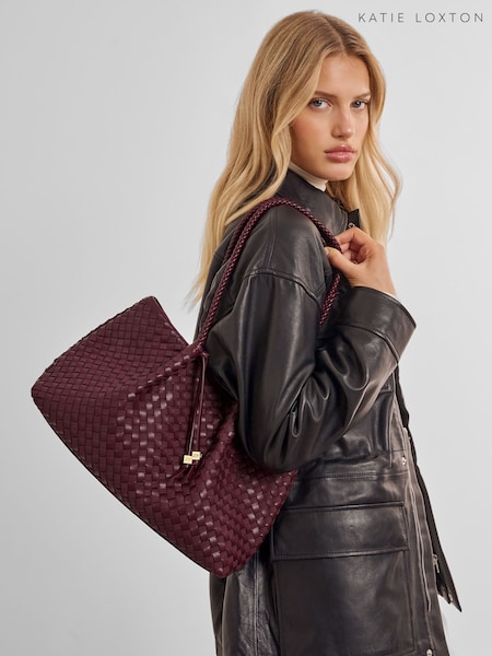 Red - Katie Loxton Nova Small Shoulder Tote